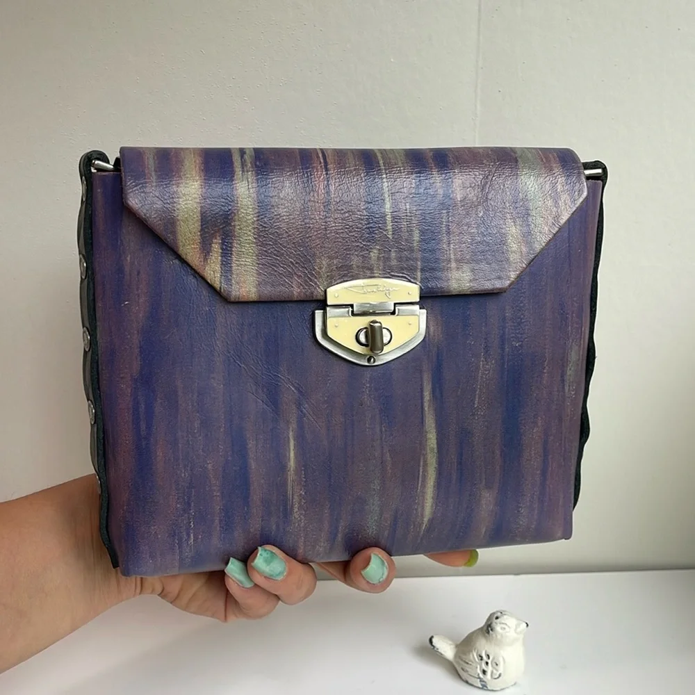 Jon Wye Leather Clutch Crossbody - Picture 5 of 17